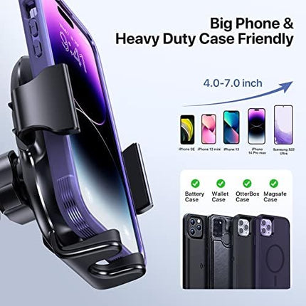 3. Miracase 3-in-1 Cell Phone Holder for Car, Secure Dash/Vent/Windshield Mount