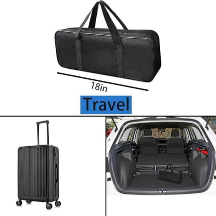 2PCS Telescopic Fishing Rod & Reel Combo with Carrier Bag 6.9FT