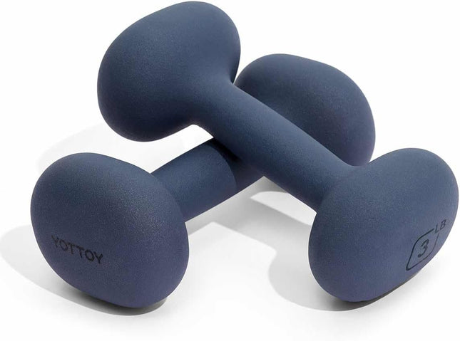 Dumbbell Set of 2, 2-15 lb Hand Weights for Women, Non-Slip Home Gym Weights