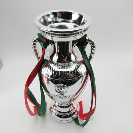 Europe Soccer Trophy Cup Silver Football Championship Award Collectible Fan Souvenir 6-17 Inch