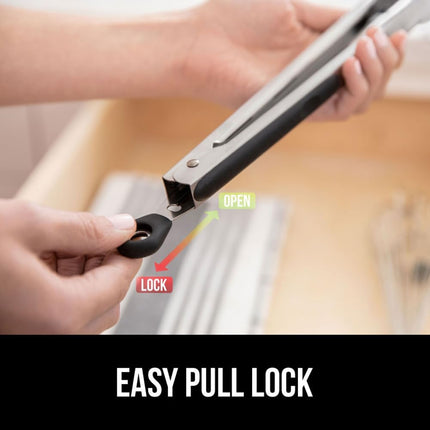 2-Pack Stainless Steel Tongs – Cooking, BBQ, Air Fryer, Silicone Tips