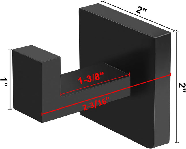 4-Pack Towel Hooks – Heavy Duty Stainless Steel Hand Towel Holders for Bathroom & Kitchen