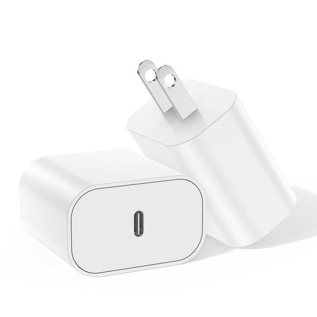 2-Pack 20W USB-C Fast Wall Charger – Compatible with iPhone & iPad