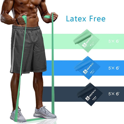 Professional Non-Latex Resistance Bands – Long Stretch Exercise Bands for Workouts
