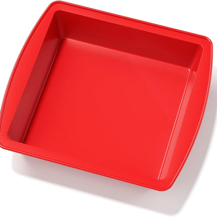 8 Inch Silicone Square Cake Pan Nonstick Baking Mold for Cake, Brownie, Bread