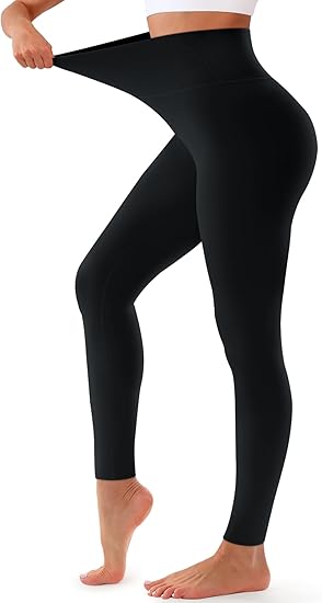 High Waisted Leggings Women Tummy Control Yoga Pants Non See Through