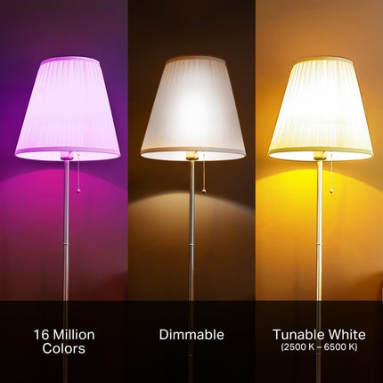 Smart WiFi Light Bulbs 2-Pack, A19 60W 800LM RGB Color Changing, Alexa & Google