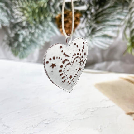 9PCS Metal Christmas Wall Decor – Star, Tree & Heart Hanging Indoor/Outdoor