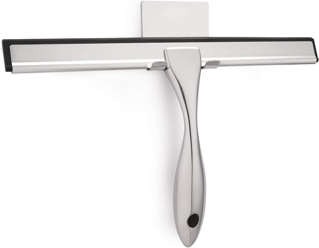 Shower Squeegee 10 Inch – Stainless Steel, Ideal for Shower Doors, Windows, Car