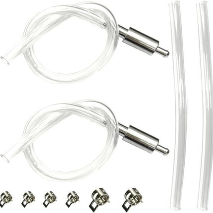 2PCS Brake Bleeder Hose with One-Way Check Valve, Motorcycle Clutch Brake Bleeding Tool