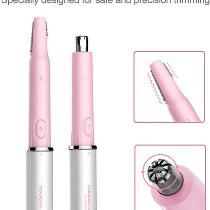 Hair Trimmer for Women & Men – Dual Blades Shaver for Face, Nose & Body