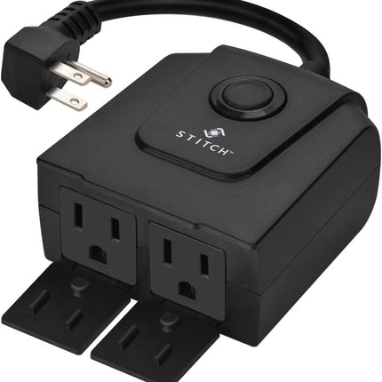 Smart Outdoor Plug – IP65, 2 Individually Controlled Outlets, Google Home
