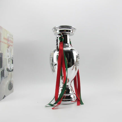 Europe Soccer Trophy Cup Silver Football Championship Award Collectible Fan Souvenir 6-17 Inch