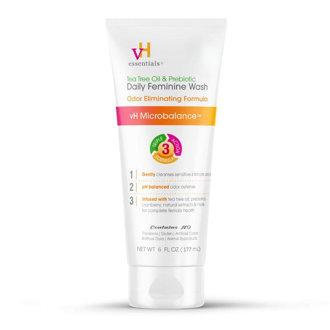 Daily Feminine Wash – pH Balanced with Tea Tree Oil & Prebiotics, 6 oz