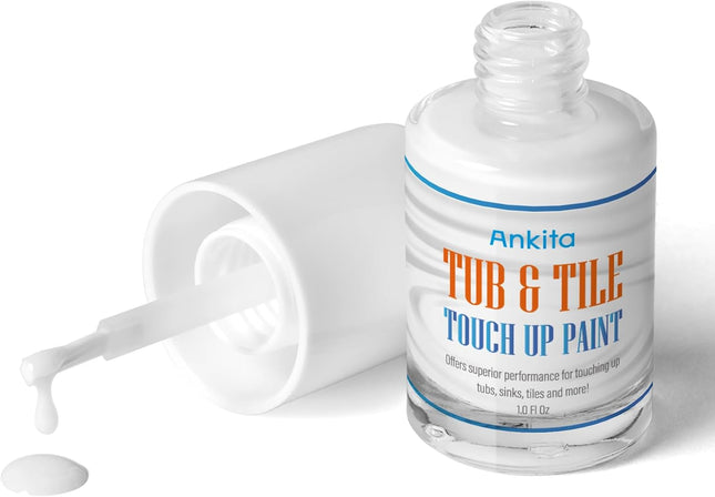 Specialty Tub & Tile Paint – High-Gloss White, Quick-Dry for Bathtubs & Tiles