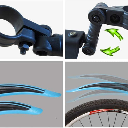 Adjustable Bike Mudguards, Front & Rear Fenders Set for Road Mountain Cycling Bikes