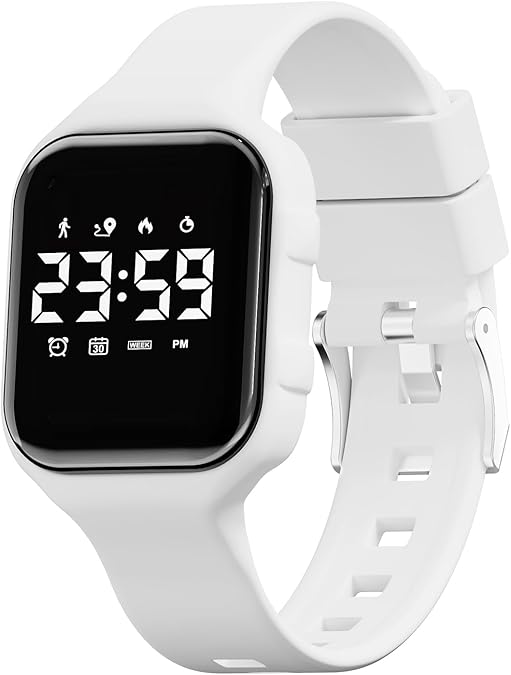 Kids Digital Sport Watch, Fitness Tracker, Alarm, Stopwatch, Waterproof