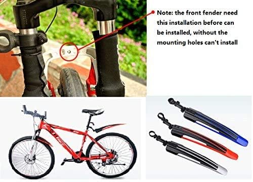 Adjustable Bike Mudguards, Front & Rear Fenders Set for Road Mountain Cycling Bikes