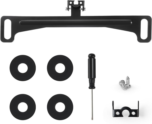 Universal Car Rear View Camera Bracket – Stainless Steel, Anti-Rust, 170° Adjustable