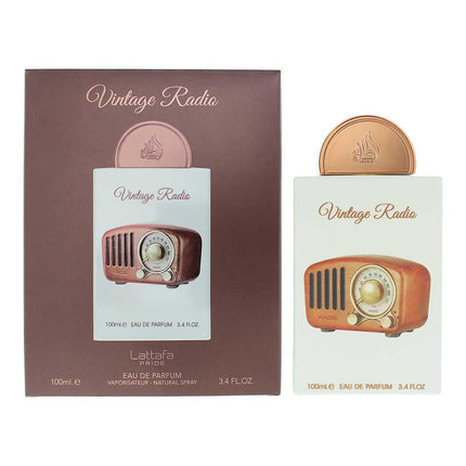 Lattafa Pride Vintage Radio Perfume Unisex 100ml Eau de Parfum Oriental Woody Scent