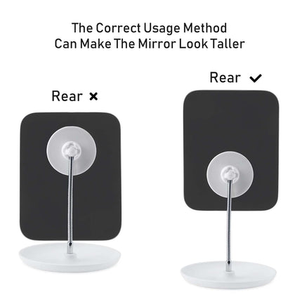 Makeup Mirror with Stand – Flexible 360° Rotation, Folding Cosmetic Mirror