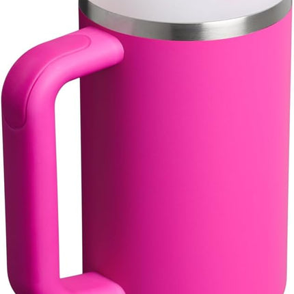 Travel Tumbler 30 oz with Straw Handle BPA Free Violet Blossom