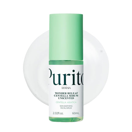 Centella Unscented Serum 2oz, Soothing Korean Skincare for Sensitive Skin, Vegan