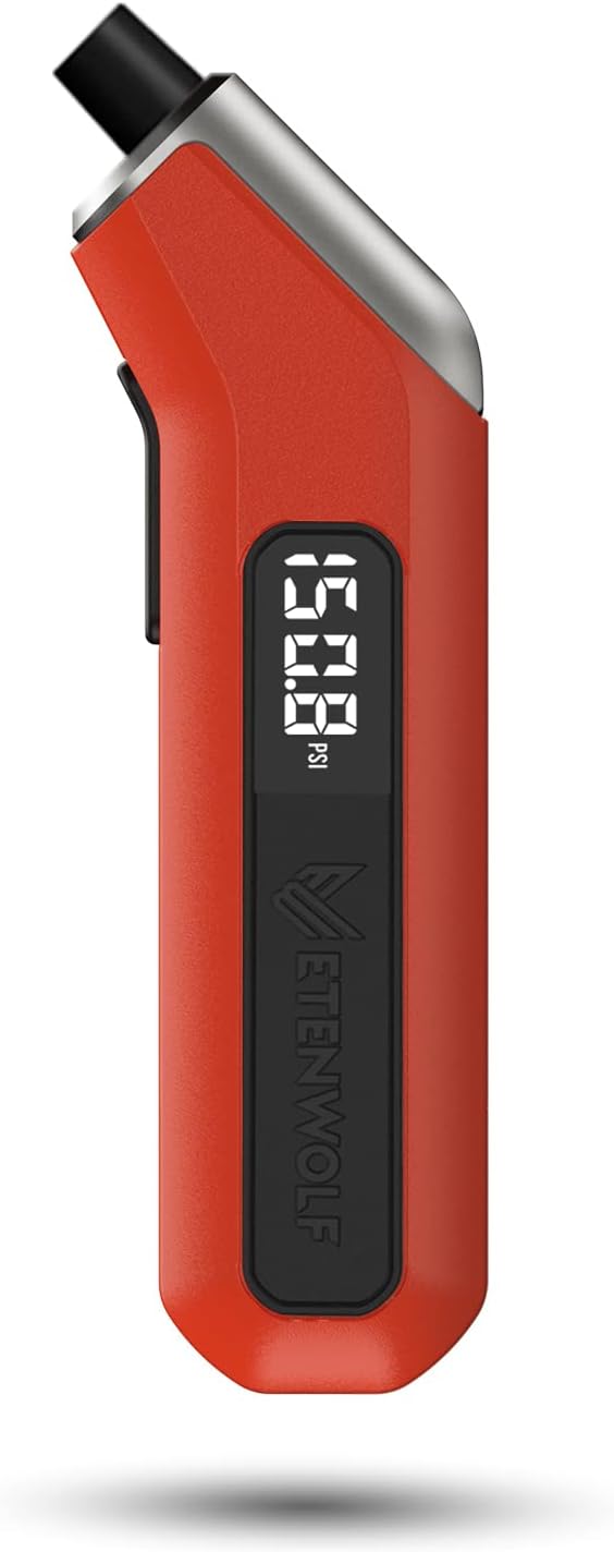 T300 Digital Tire Pressure Gauge – 3-200 PSI, Calibrated to ANSI B40.7 Grade 2A, Vivid Orange