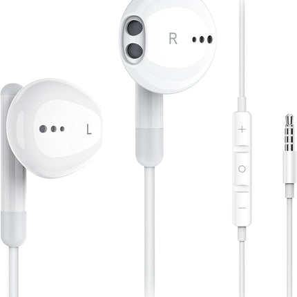 Wired Earbuds with Microphone In-Ear Headphones HiFi Stereo 3.5mm Jack