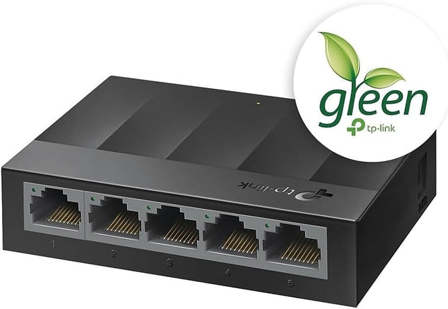 Litewave LS1005G 5-Port Gigabit Ethernet Switch, Plug & Play Network Hub