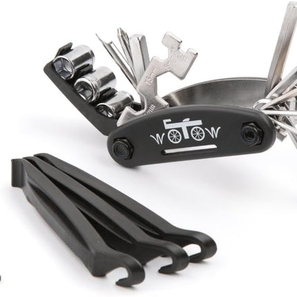 16-in-1 Bike Repair Tool Kit, Multitool with Tire Levers & Hex Wrenches for MTB