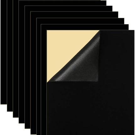 10 Pcs Self-Adhesive Felt Sheets A4, Black Peel and Stick Fabric Crafts and Drawer Liners