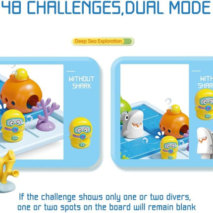 Skill-Building Puzzle Games – Brain Teasers, Divers & Shark Logic Game for Kids