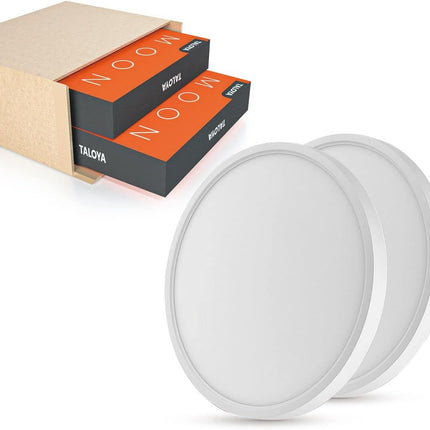 2 Pack 12 Inch LED Flush Mount Ceiling Lights, 20W 5CCT Selectable, Ultra-Slim White
