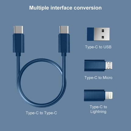 USB Charging Cable with Lightning & USB-C Adapter + SIM Card Organizer Box
