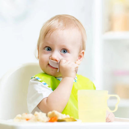 6-Pc Baby Spoon & Fork Set – Silicone Feeding Utensils for 3+ Month Olds