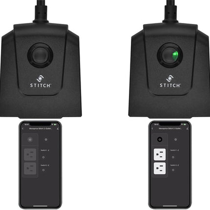 Smart Outdoor Plug – IP65, 2 Individually Controlled Outlets, Google Home