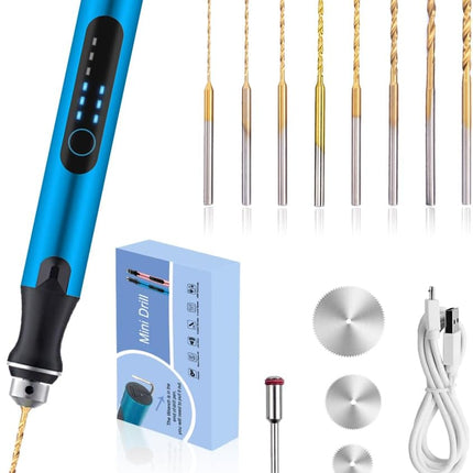 Mini Drill Pen Kit – 3-Speed Cordless Hand Drill for Resin, Wood & DIY