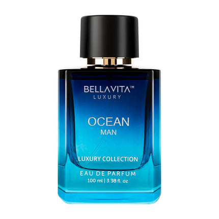 BellaVita Luxury Ocean Eau de Parfum for Men 100ml Fresh Aquatic Cologne