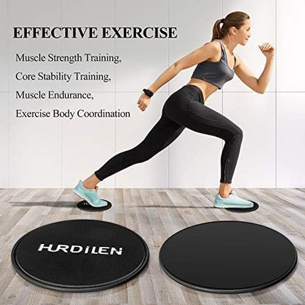 Exercise Gliding Discs for Core Strength Abdominal Workout Carpet Floors