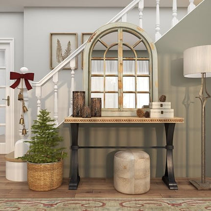 4 Metal Tibetan Cow Bells – Handmade Gold Bells on 29" Jute Hanging Rope