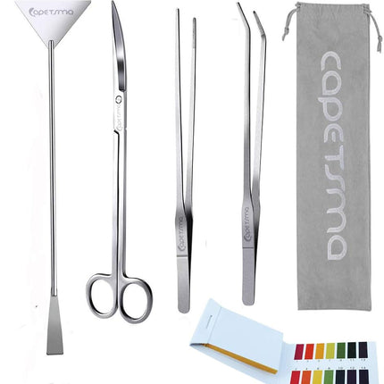 Aquascape Plant Tools Set – Stainless Steel Tweezers, Scissors & Spatula for Aquariums