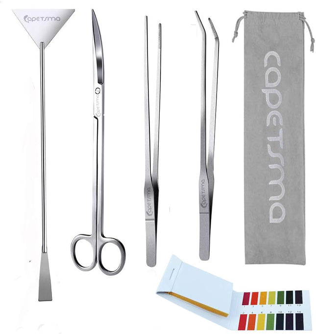 Aquascape Plant Tools Set – Stainless Steel Tweezers, Scissors & Spatula for Aquariums