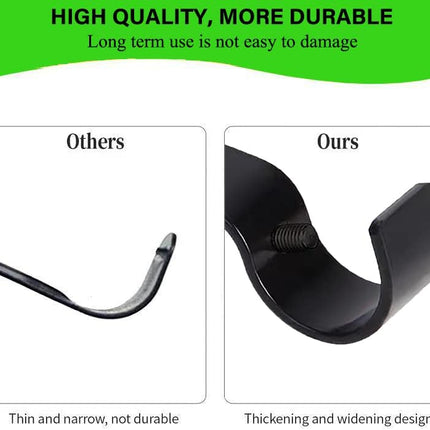 2 Pack Curtain Rod Brackets Adjustable Wall Mount Holders for 1 Inch Rod