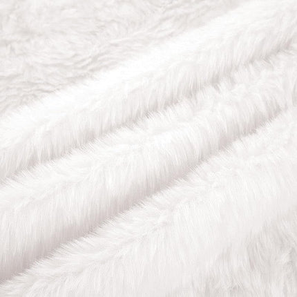 12" White Faux Fur Mini Christmas Tree Skirt – Luxury Snow Tabletop Xmas Decor
