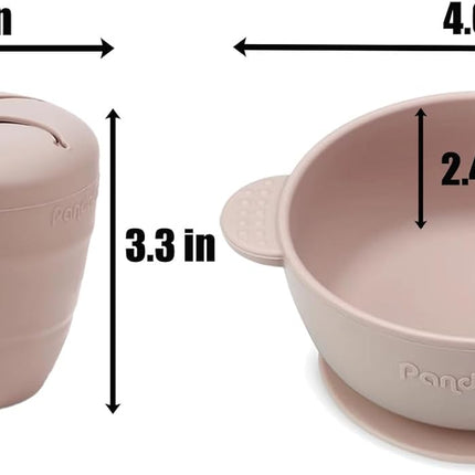9-Pc Silicone Baby Feeding Set – Plate, Bowl, Bib, Sippy Cup & Utensils