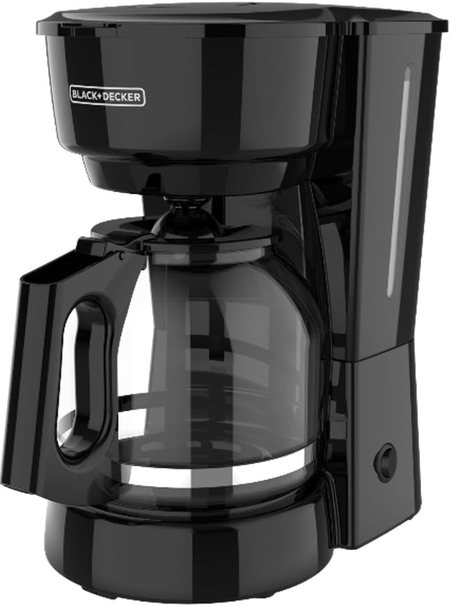 12-Cup Coffee Maker with Easy On/Off Switch, Non-Drip Carafe, Black