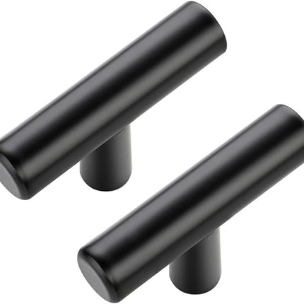 30 Pack Black Cabinet Knobs 2 Inch Kitchen Drawer Knobs Single Hole Handles