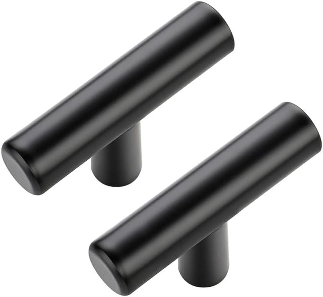 30 Pack Black Cabinet Knobs 2 Inch Kitchen Drawer Knobs Single Hole Handles