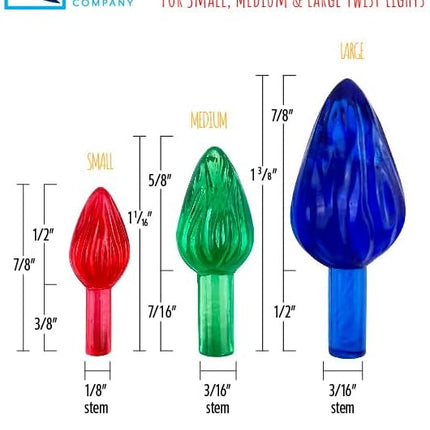 144PCS Small Ceramic Christmas Tree Light Ornaments – Twist-Style Mini Decor